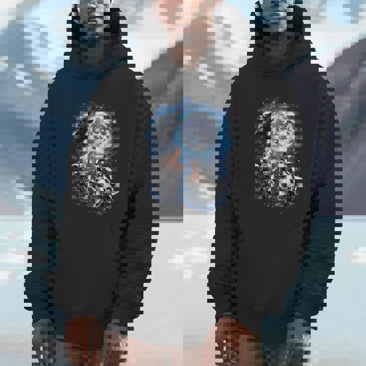Animal Meme Hoodie - Opossum & Raccoon Skunk Trio | Unisex Wear