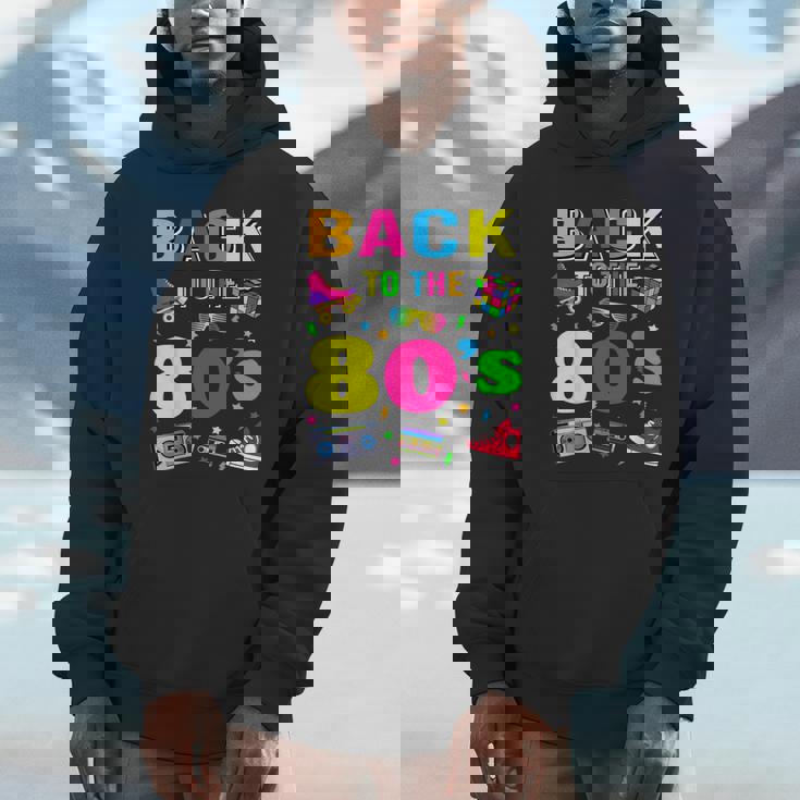 Back To 80'S 1980S Vintage Retro Eighties Costume Party Hoodie