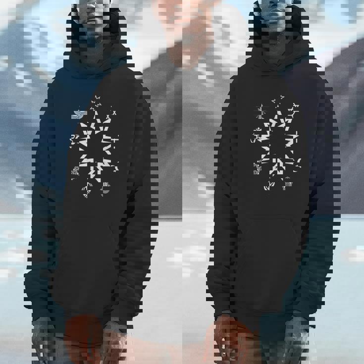 Baha'i Faith Nine-Pointed Star Religious Harmony Symbol Unisex Hoodie