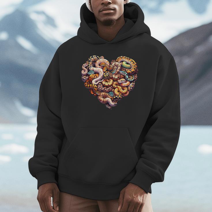 Ball Python Snake Reptile Herpetology Ball Python Hoodie - Monsterry