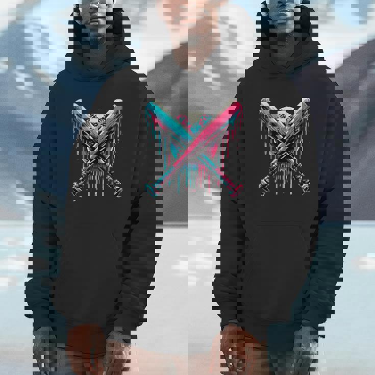 Baseball Drip For Boys Ice Cream Drip Youth Boys Baseball Hoodie