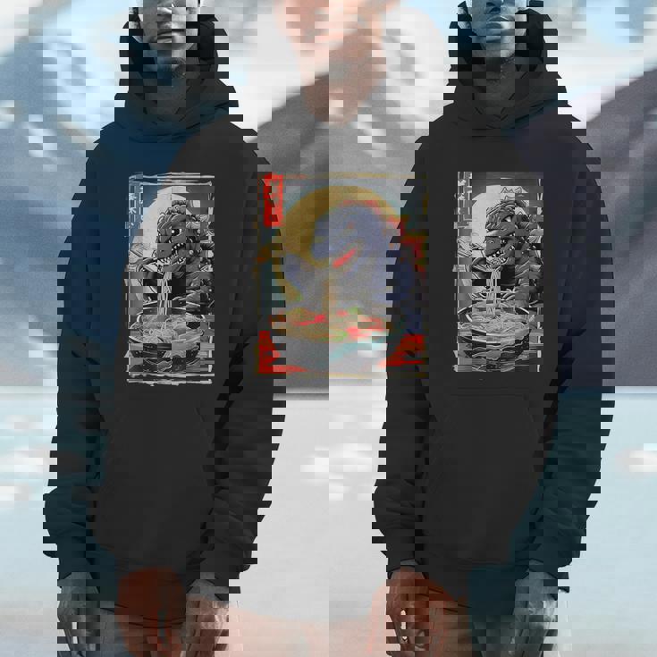 Birthday Kaiju Eating Ramen Japanese Monster Lover Hoodie