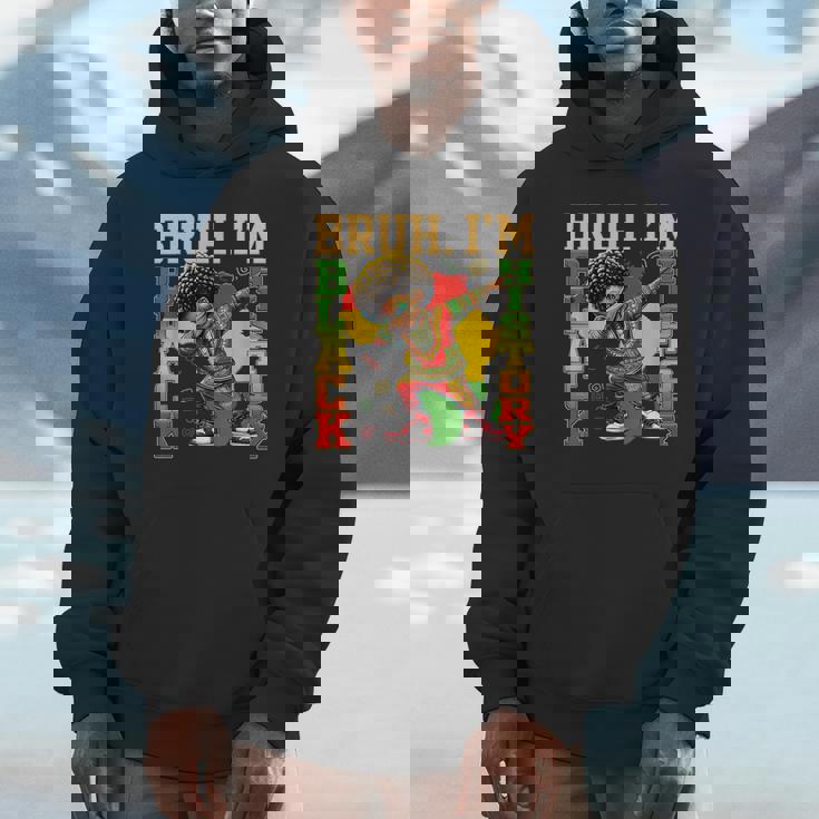 I Am Black History Dabbing Afro Boy Black History Month Hoodie