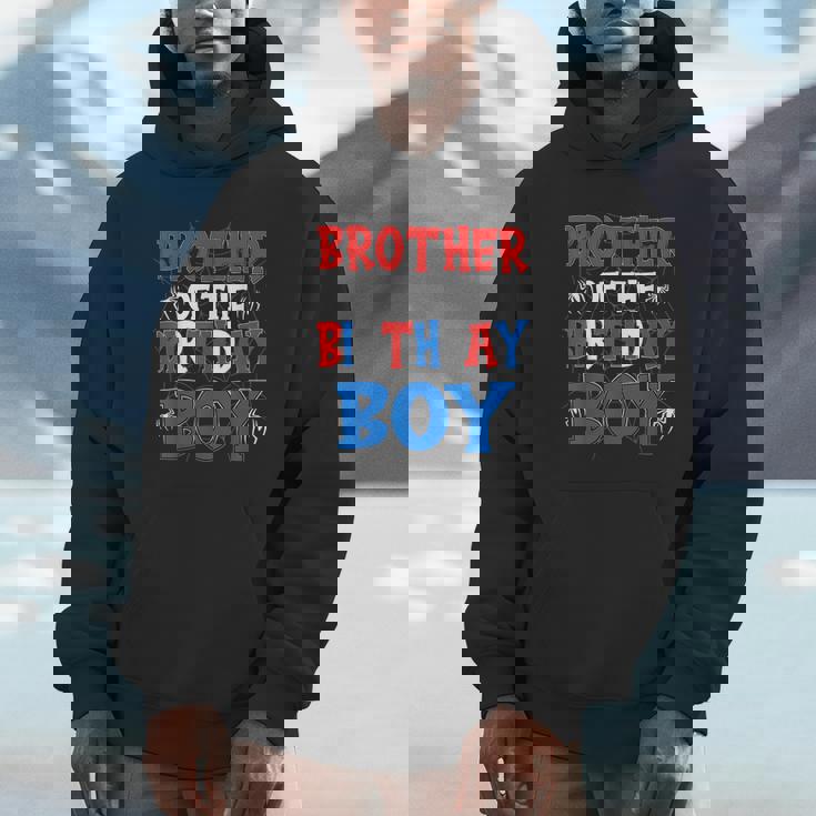 Brother Of The Birthday Boy Spider Matching Family Hoodie