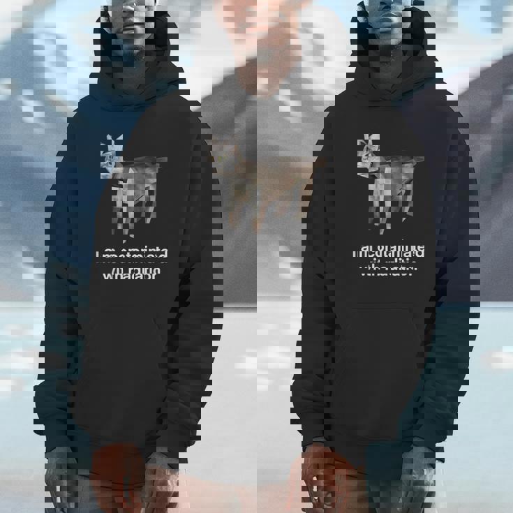 I Am Contaminated With Radiation Cat Meme Hoodie