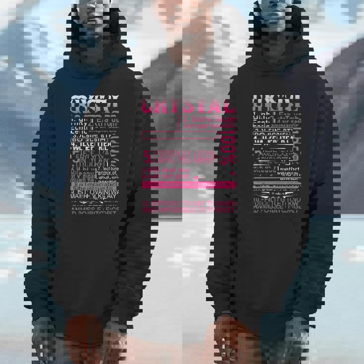 Crystal Name Personalized Crystal First Name Hoodie