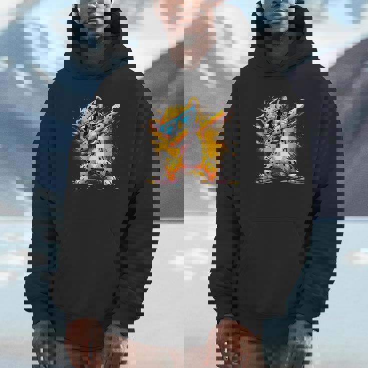 Dabbing Cheetah Sunglasses Cheetah Animal Colorful Hoodie