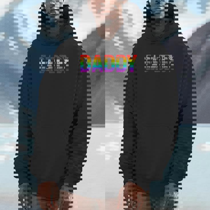 Daddy Gay Pride Month LGBTQ Fathers Day Rainbow Flag Queer Tank Top Unisex Hoodie