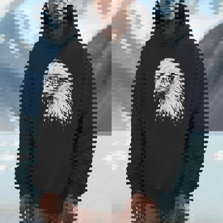 Eagles Face With Sunglasses Vintage Eagle Eyes Bird Lover Hoodie