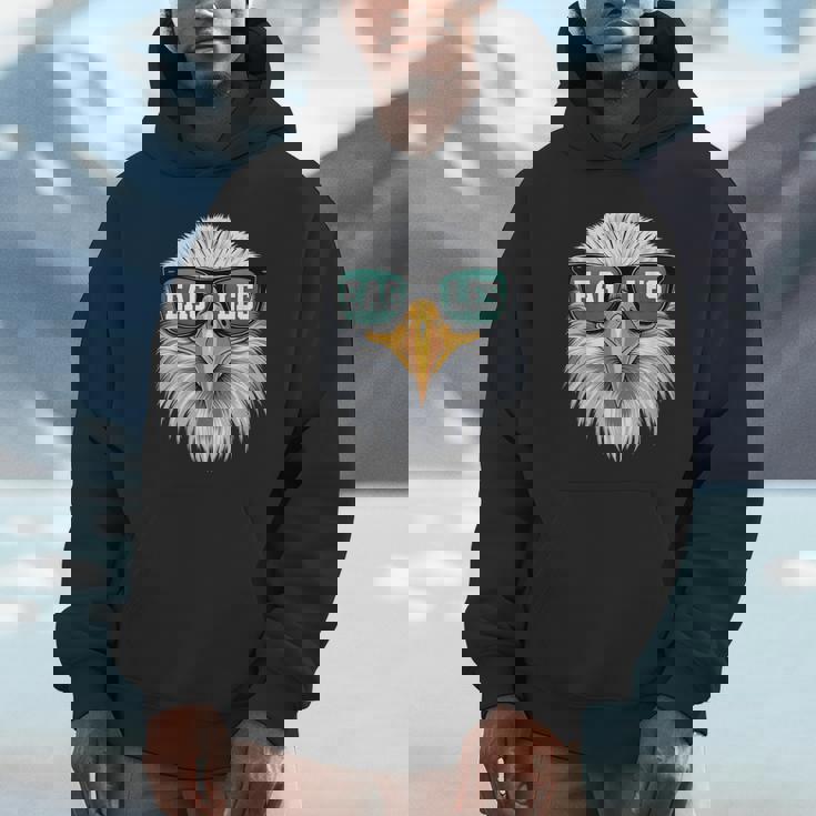 Eagles Lover Cool Bald Eagle's Head With Sunglasses Nature Hoodie