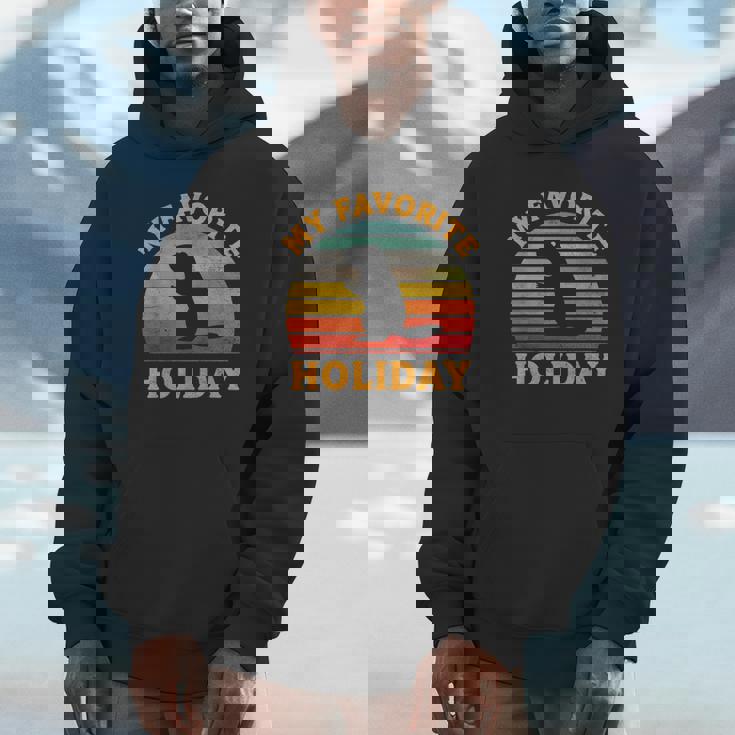 My Favorite Holiday Groundhog Day Sunset 2025 Hoodie