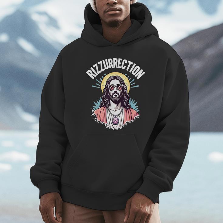 Jesus Meme Gen Z Slang Rizz He Is Rizzen Hoodie - Thegiftio