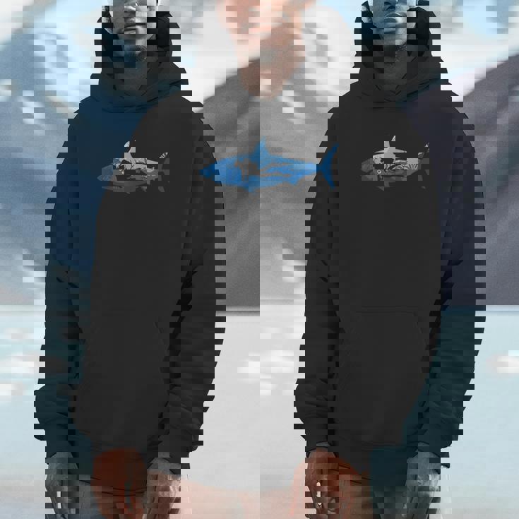 Great Shark Diver Scuba Diving Unisex Hoodie