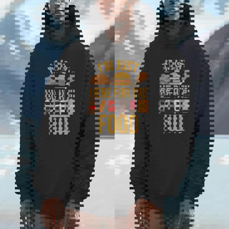 I'm Just Here For The Food Vintage Great For Food Lover Hoodie