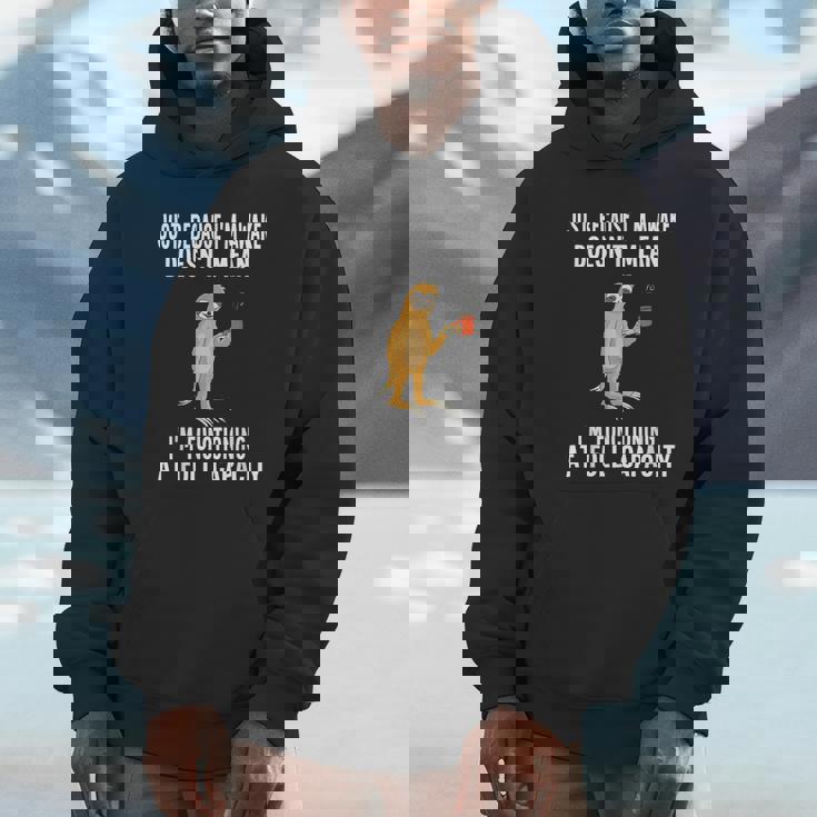 Just Because I'm Awake Doesn't Mean Sloth Lazy Unisex Hoodie