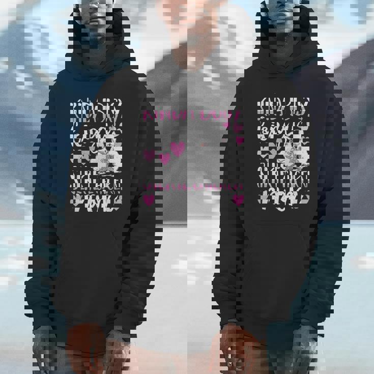 Kinda Busy Being A Silkie Chicken Mom Cute Silky Chicken Pet Unisex Hoodie