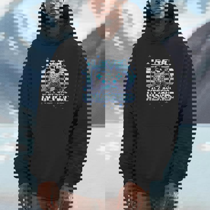 Level 100 Days Of School Unlocked Boys 100Th Day Of School Hoodie