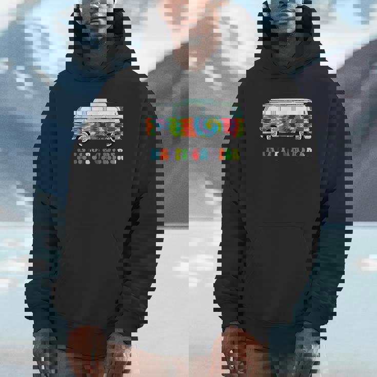 Little Hippie Vintage Bus Cute Tie Dyed Camper Hoodie