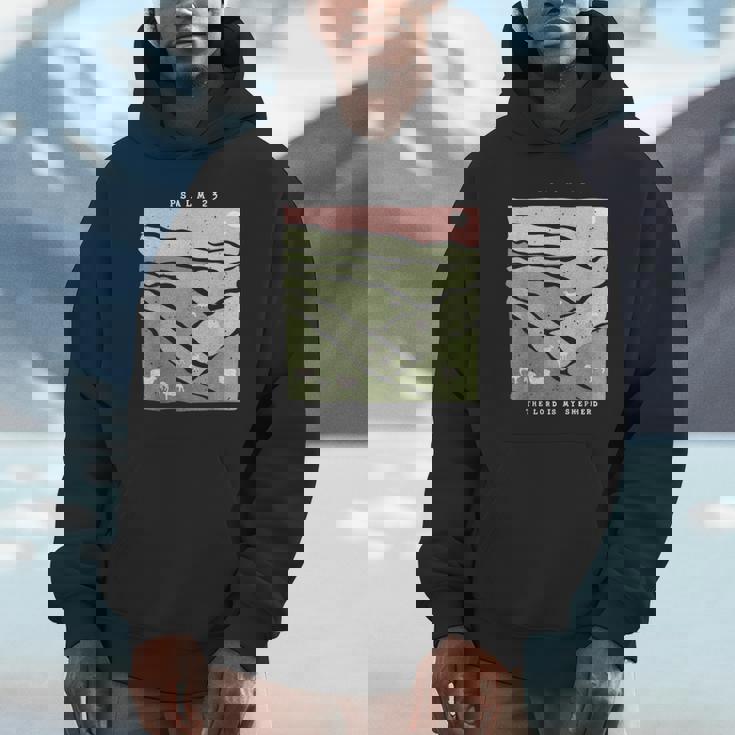 The Lord Is My Shepherd Bible Verse Jesus Sheep Lamb Hoodie
