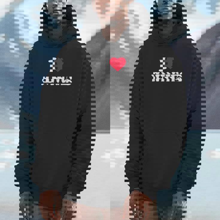 I Love Bunnies I Heart Bunnies Animal Lover Unisex Hoodie