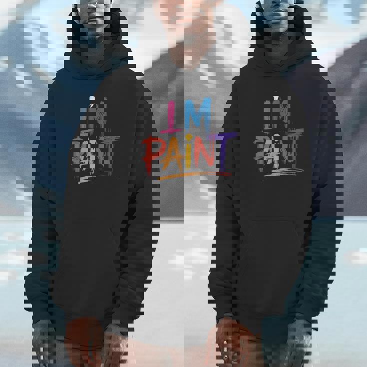 I Love To Finger Paint Couples Hoodie