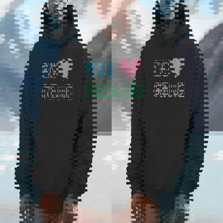 Peace Green Juice For Juicing Addicts Unisex Hoodie