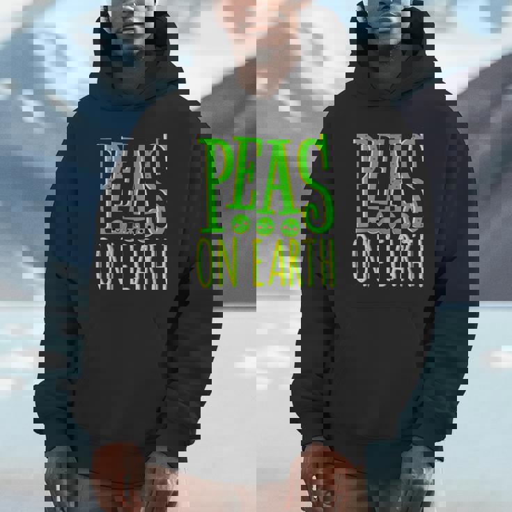 Peas On Earth Pea Lover Pun International Day Of Peace Unisex Hoodie