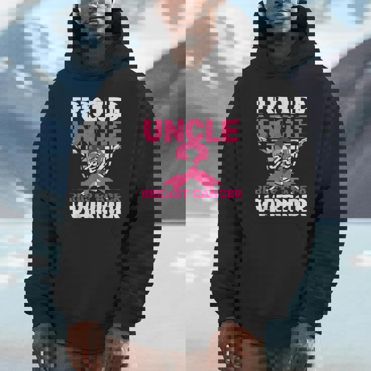 Proud Uncle Warrior Breast Cancer Awareness Hoodie