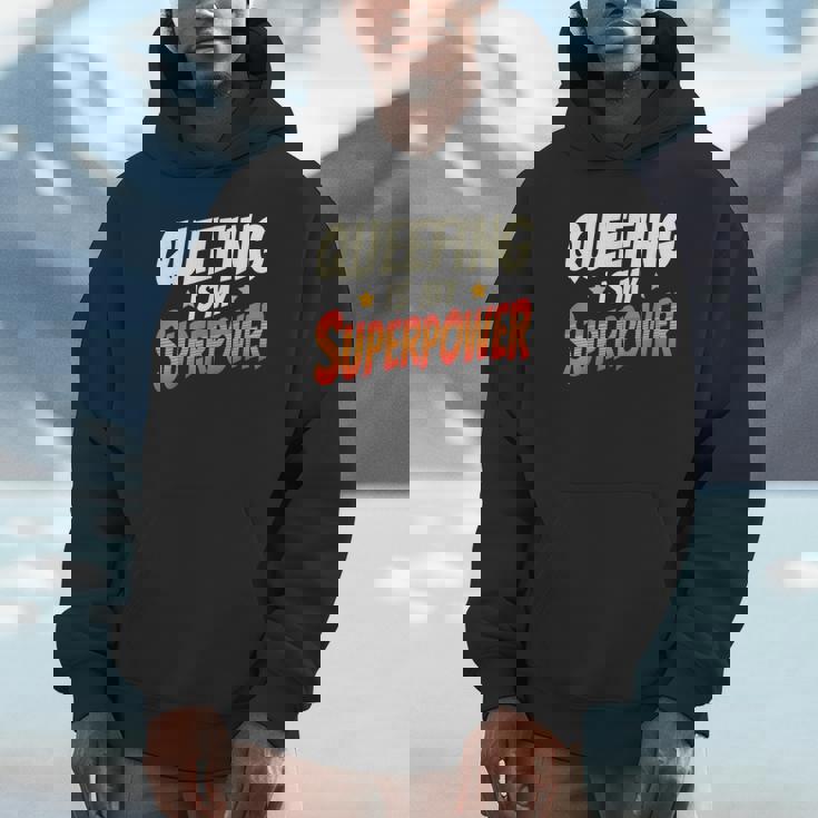 Queefing's My Superpower Queefed Embarrassing Raunchy Humor Hoodie