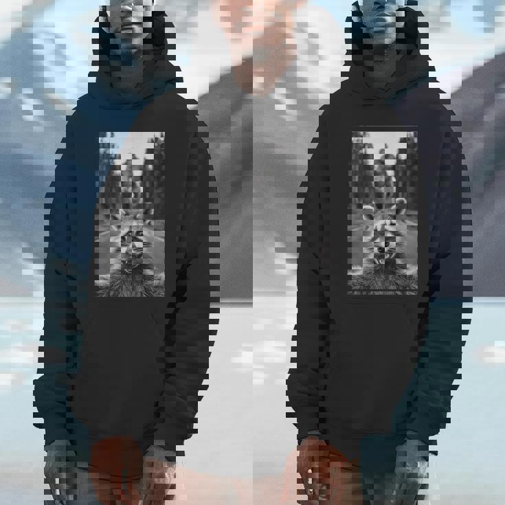 Raccoon & Sasquatch Selfie Hoodie - Unisex Fun Wild Design