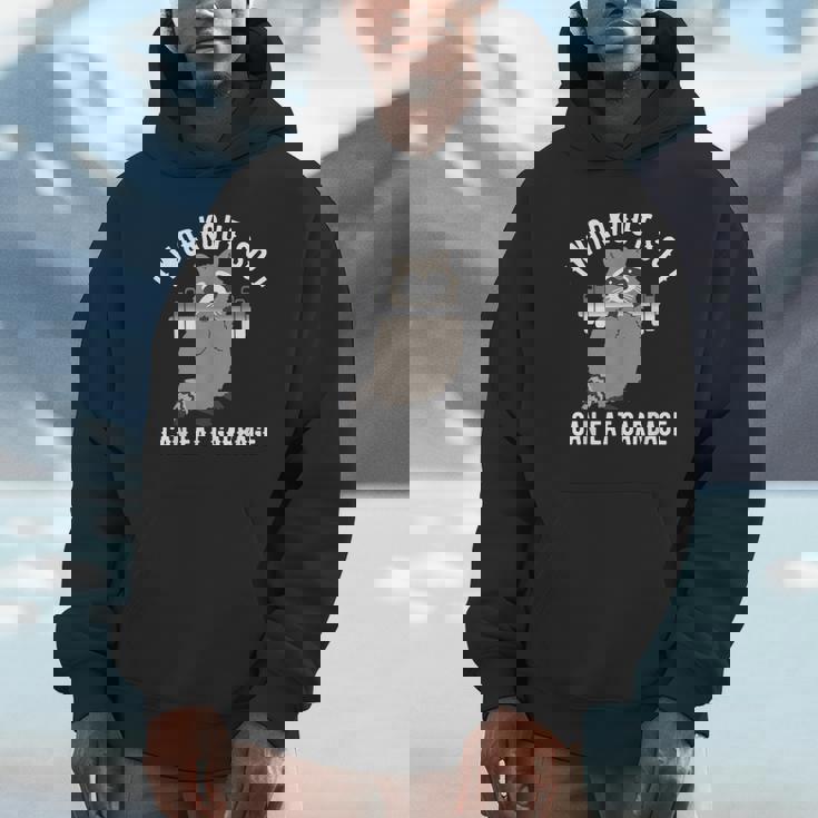 Raccoon Trash Panda Gym Hoodie - Fun Unisex Workout Wear