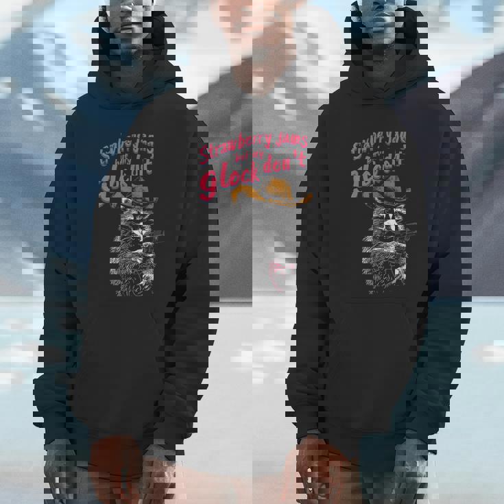 Raccoon Unisex Hoodie - Fun Strawberry Jams Inspired Design