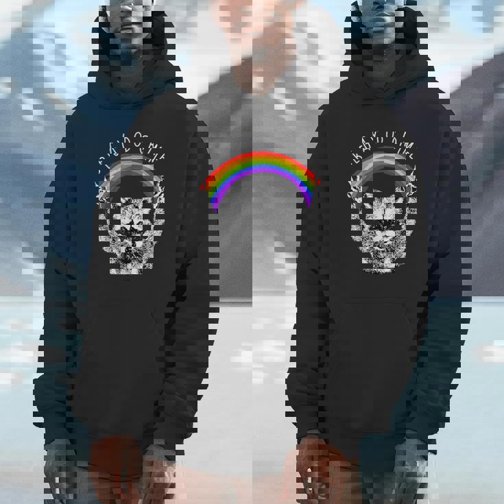 Raccoon Unisex Hoodie - Rainbow LGBTQ Pride | Be Gay Do Crime