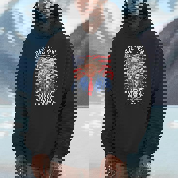 There's A New Sheriff In Town Cowboy Trump 2024 Hoodie