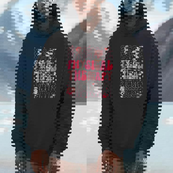 Retro Physical Therapy Pt Therapist Valentine's Day Hoodie