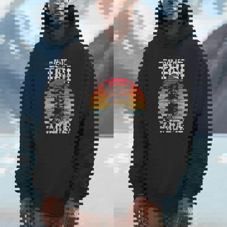 Retro Save The Raccoons Hoodie - Vintage Eco-Lovers Style