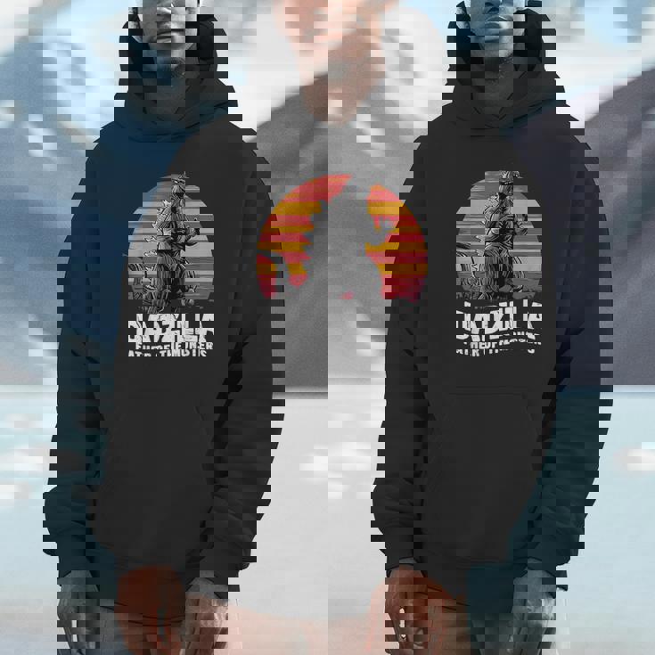 Retro Vintage Dadzilla Father Of The Monsters Fathers Day Hoodie