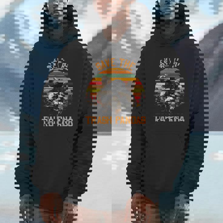 Save The Trash Pandas Raccoon Unisex Hoodie | Wildlife Lover's Dream