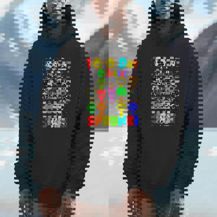 Sprunki 100 Day Of School Fun Celebration Hoodie