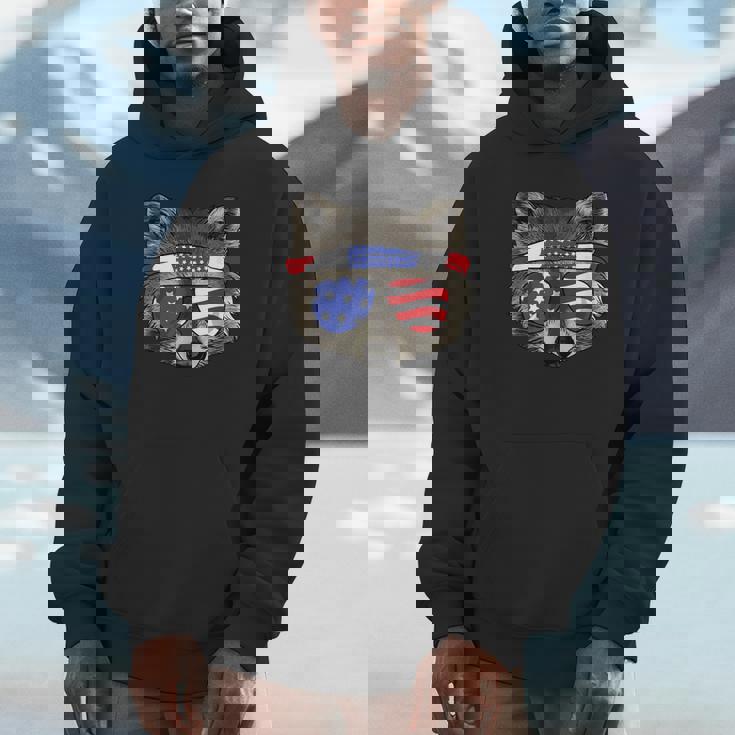 USA Patriotic Raccoon Unisex Hoodie | July 4th Trash Panda Design