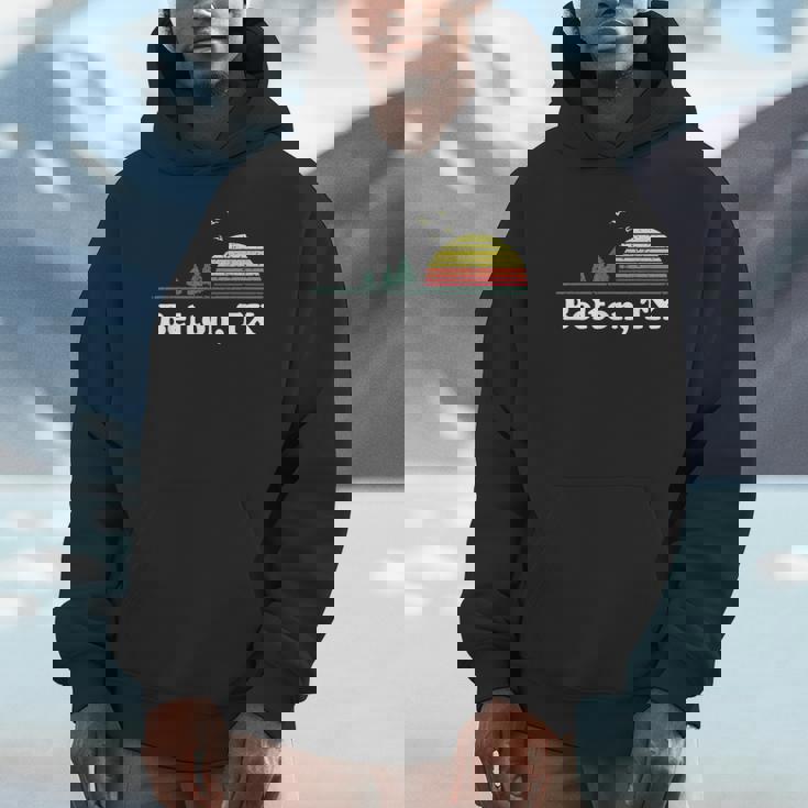 Vintage Belton Texas Home Souvenir Print Unisex Hoodie