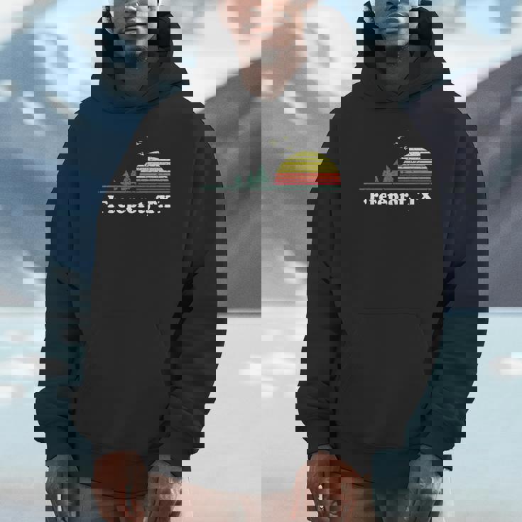 Vintage Freeport Texas Home Souvenir Print Unisex Hoodie