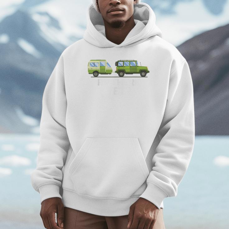 RV There Yet Camper Trailer Behind 4 Wheel Drive Vehicle Tee Unisex Hoodie RV There Yet Camper Trailer Behind 4 Wheel Drive Vehicle Tee Unisex Hoodie