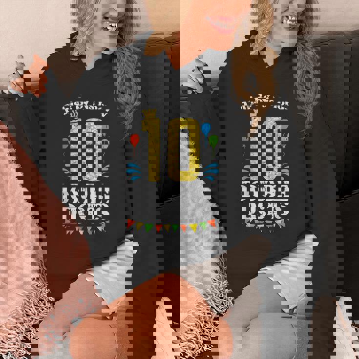This Boy Is Now 10 Double Digits Crown 10Th Birthday Fiesta Hoodie