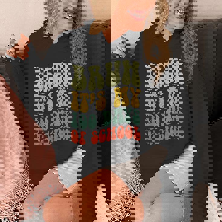 Bruh Its My 100 Days Of School 100Th Day Of School Boys Hoodie