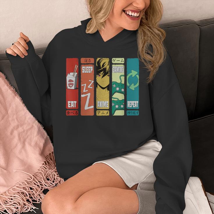 Eat Sleep Anime Gaming Repeat Kawaii Anime Manga Hoodie