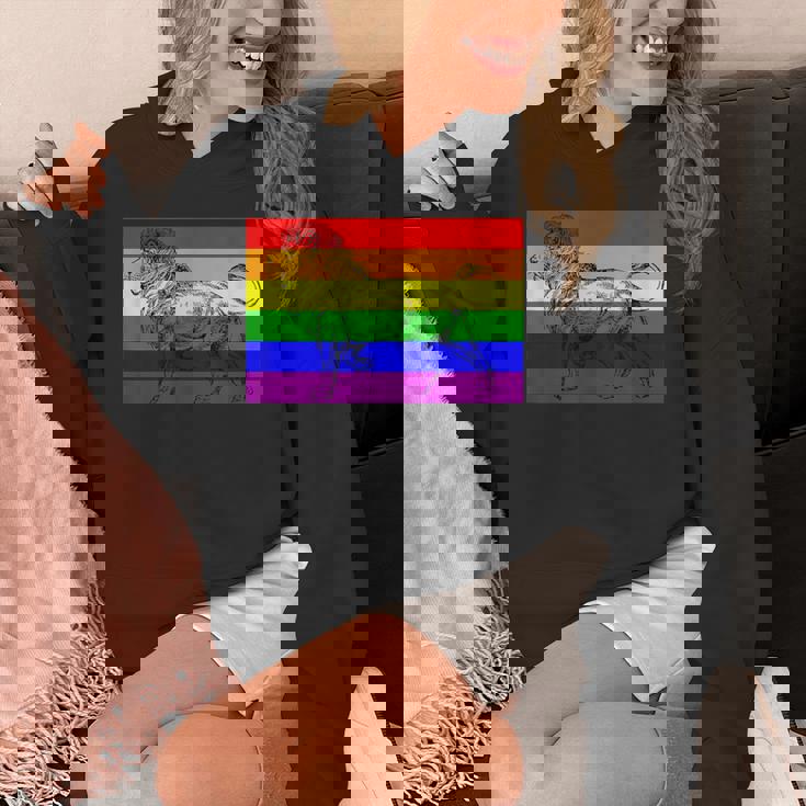 Gay Lion Pride Flag Rainbow Queer Lion Unisex Hoodie