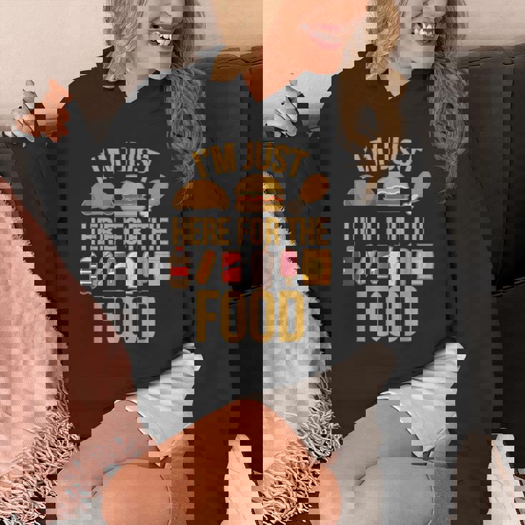 I'm Just Here For The Food Vintage Great For Food Lover Hoodie