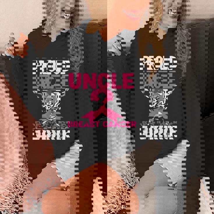 Proud Uncle Warrior Breast Cancer Awareness Hoodie