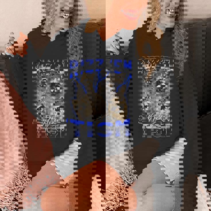 Raccoon Rizz Autistic Meme Unisex Hoodie - Fun & Unique Design